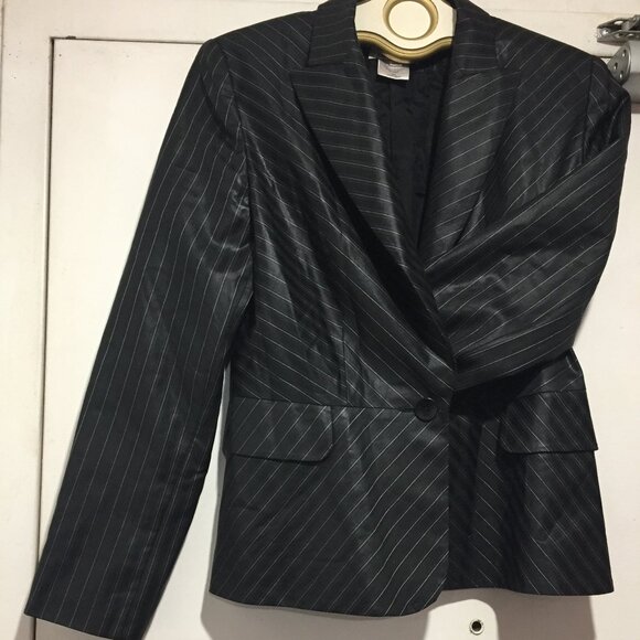 GEORGES RECH WOOL PINSTRIPE BLAZERS SIZE 40 - Picture 6 of 10